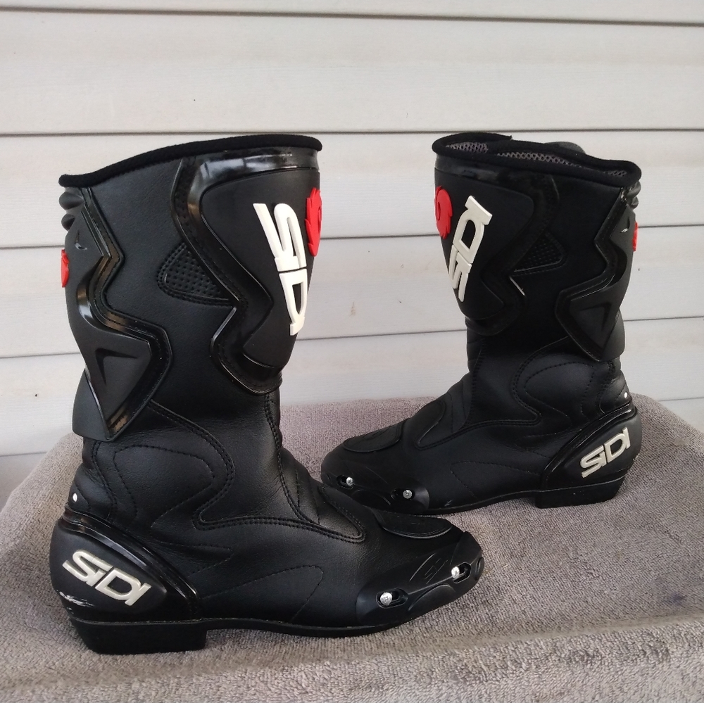 Women's Black Motorcycle Racing Boots